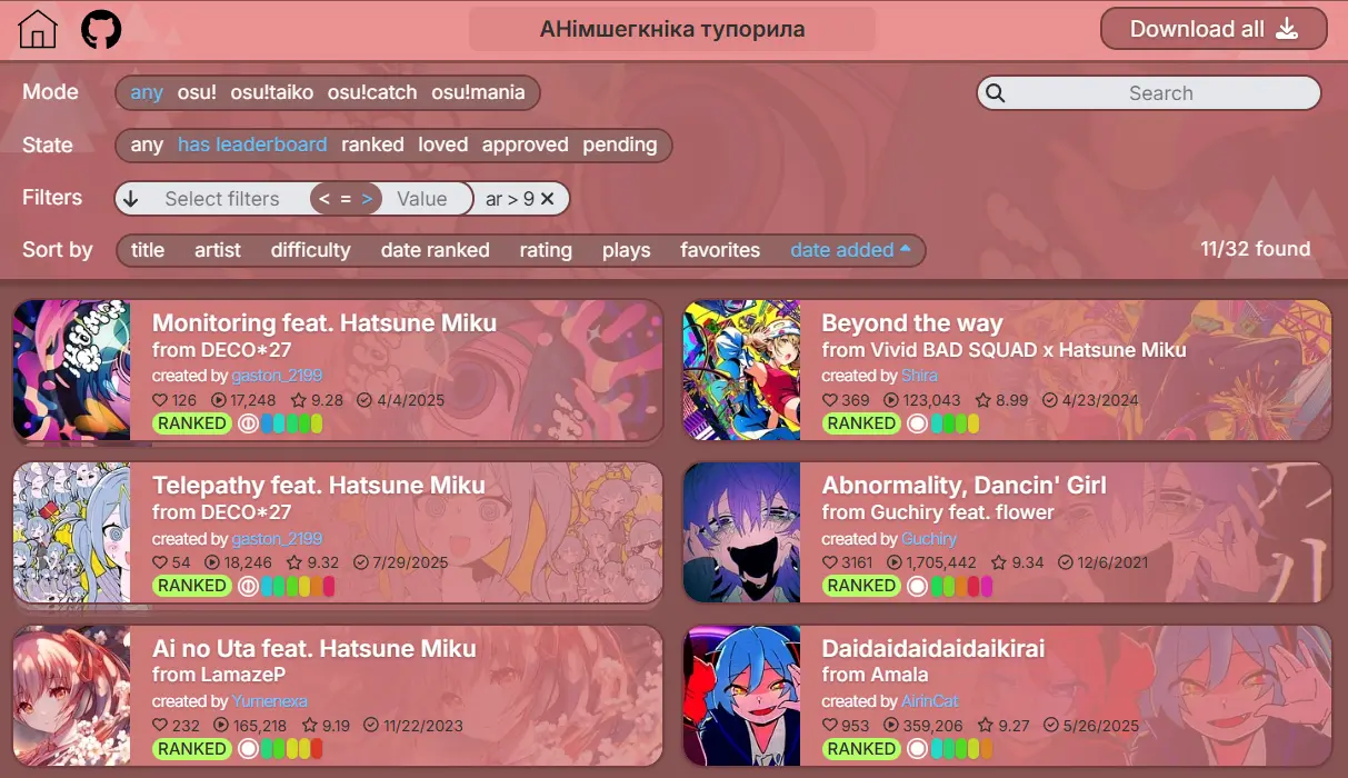 From Spotify to osu!